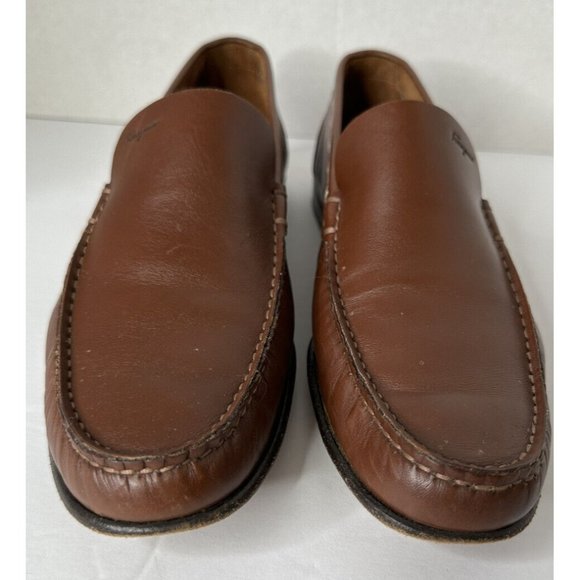 Salvatore Ferragamo Brown Leather  Loafers Sz 8 1/2 D Luxury main image 6